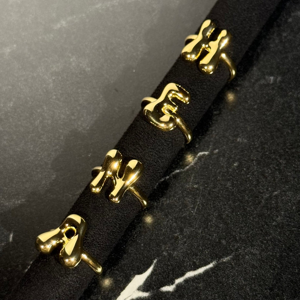 Bold initial rings - Hera Jewellery