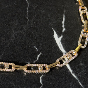 Clique necklace gold - Hera Jewellery