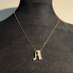 Initial necklace sparkle - Hera Jewellery