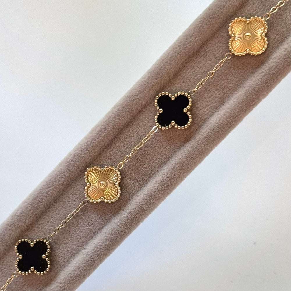 Maya bracelet black gold - Hera Jewellery