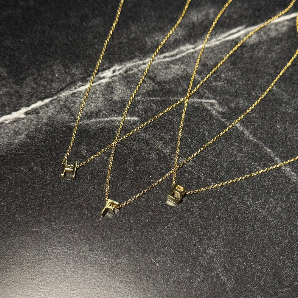 Mini initial necklace - Hera Jewellery