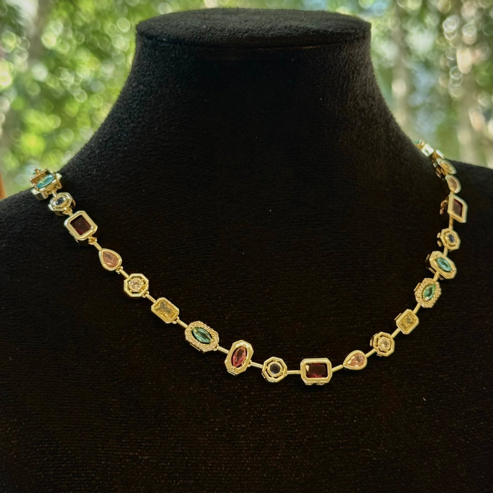 Nala necklace rainbow - Hera Jewellery