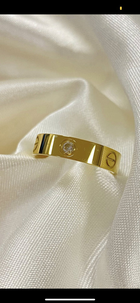 Ring dik met steentjes fk0 - Hera Jewellery