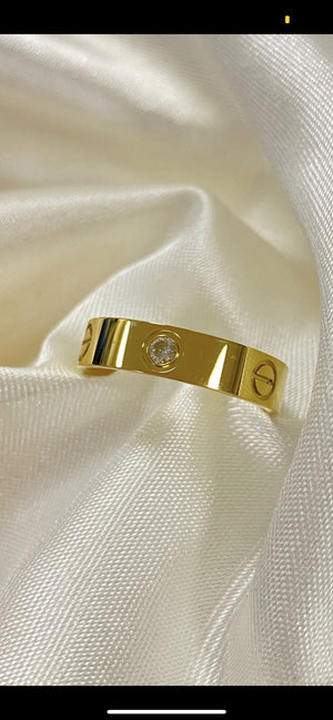 Ring dik met steentjes fk0 - Hera Jewellery