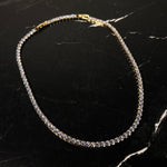 Tennis necklace gold - Hera Jewellery