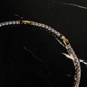 Tennis necklace gold - Hera Jewellery